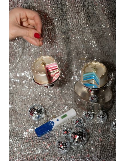 Ялинкова прикраса Gender Reveal Cake Pink 4