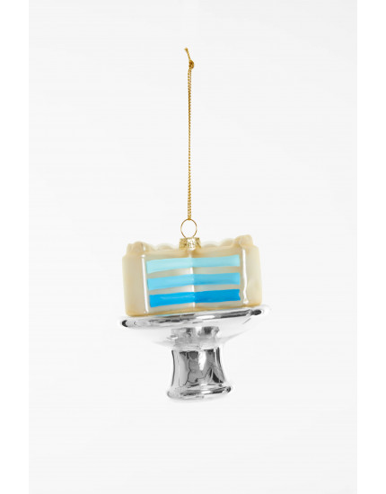 Gender Reveal Cake Blue Ornament