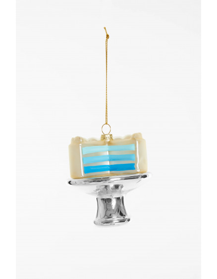 Gender Reveal Cake Blue Ornament