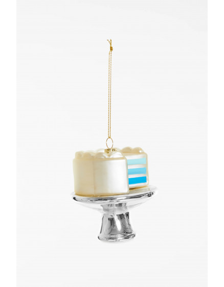 Gender Reveal Cake Blue Ornament 2