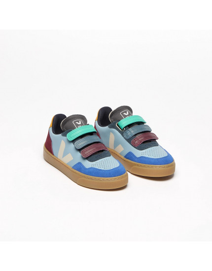 V-90 Leather Veja X Milk Steel Pierre