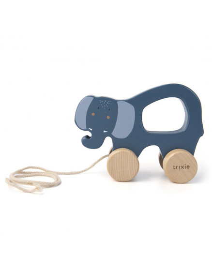 Дерев'яна іграшка-каталка Mrs. Elephant