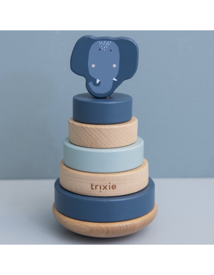 Дерев'яна пірамідка Mrs. Elephant 4