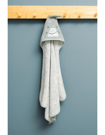 Hooded towel 70x130cm Mr. Shark 2