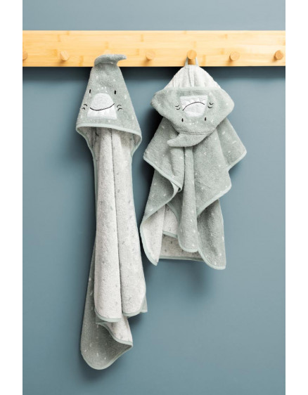 Hooded towel 70x130cm Mr. Shark 4