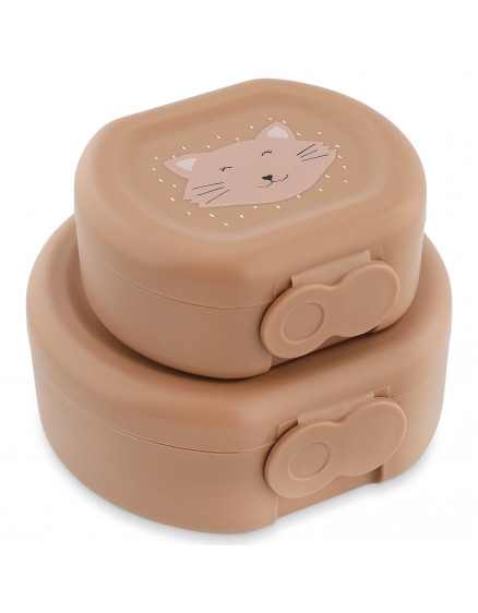 Snack box with clip 2pcs Mrs. Cat 