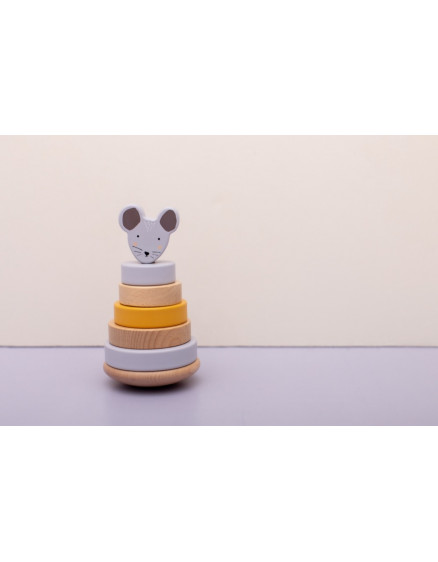 Дерев'яна пірамідка Mrs. Mouse 2