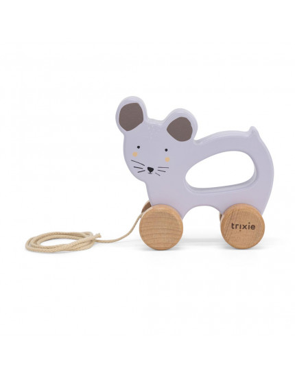 Дерев'яна іграшка-каталка Mrs. Mouse Один розмір