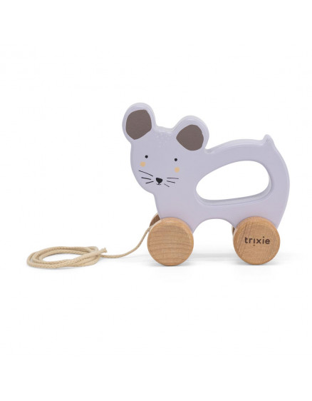 Дерев'яна іграшка-каталка Mrs. Mouse