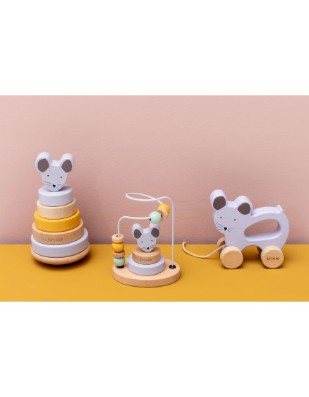 Дерев'яна іграшка-каталка Mrs. Mouse 3