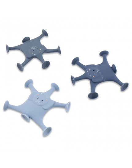 Силіконові іграшки Mrs. Elephant's Family Blue Один розмір