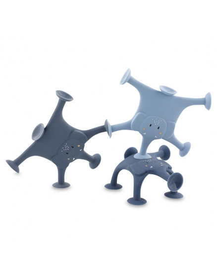 Силіконові іграшки Mrs. Elephant's Family Blue 3