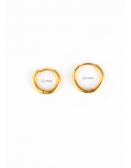Сережки Hoops Gold 12 мм 3