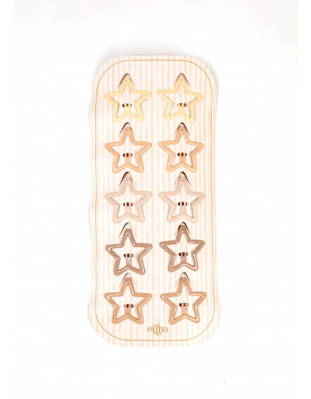 10 х Заколки Glitter Starlight Multi