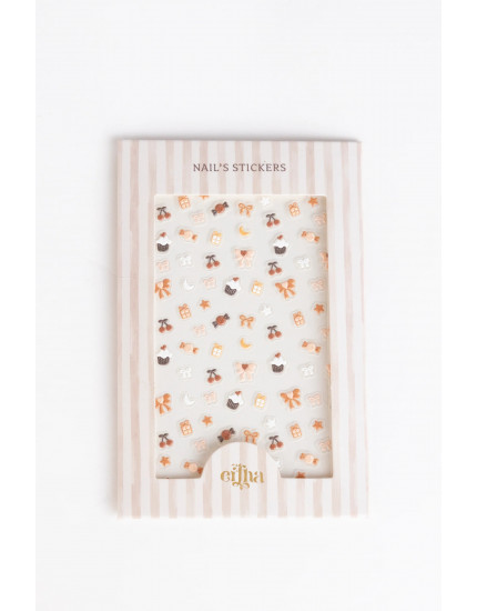 Kids 3D Nail Stickers Bows One Size