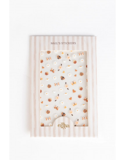 Kids 3D Nail Stickers Butterfly One Size