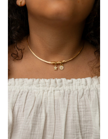 Make Your Necklace Soft Peach 2 Charm 2