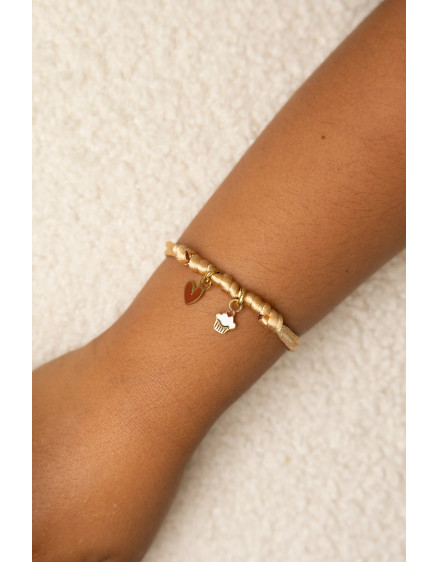 Make Your Bracelet Soft Peach 2 Charm 2