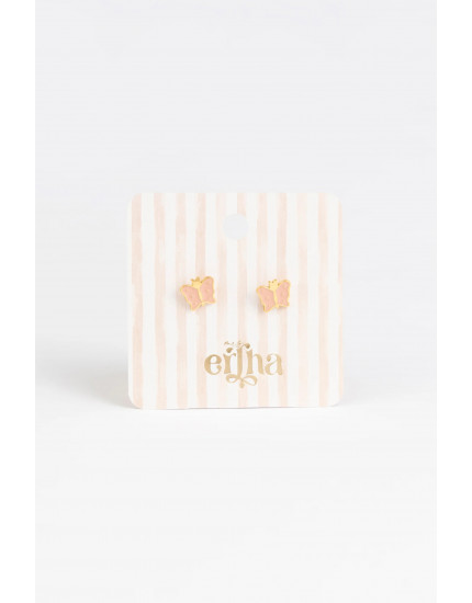 Studs Earrings Butterfly Kiss