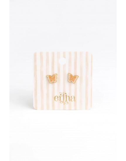 Studs Earrings Glitter Butterfly