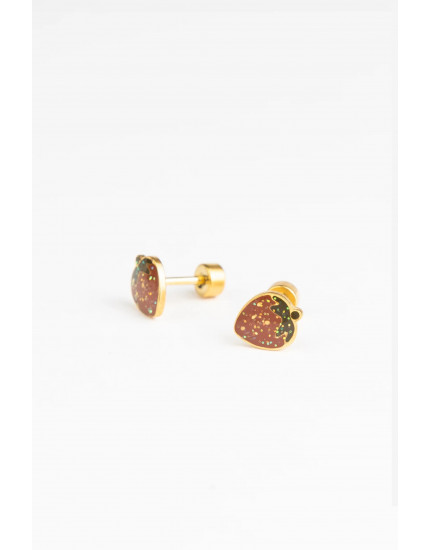 Studs Earrings Glitter Strawberrie