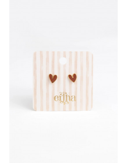 Сережки Studs Organic Heart