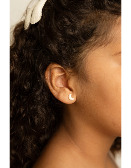 Studs Earrings Shiny Moon 2