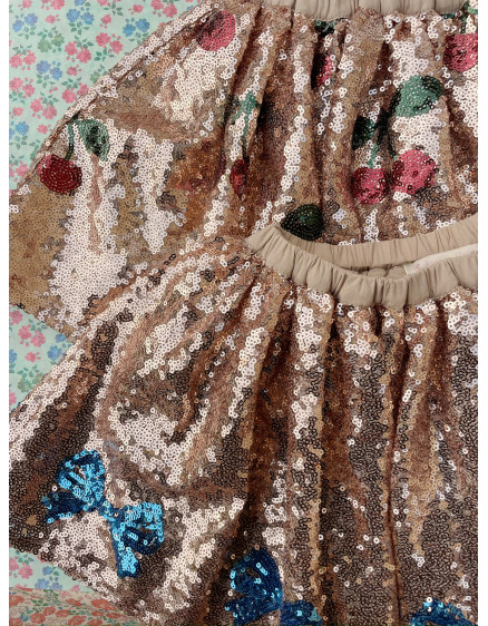 Starla Sequin Skirt Ma Grande Cerise 3