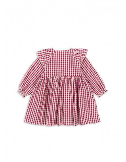 Kim Dress Sangria Butter Check 4