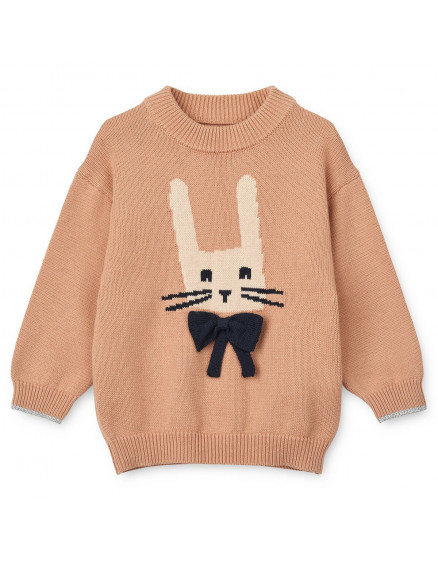 Orlane Embroidery Knit Jumper Pale Rabbit