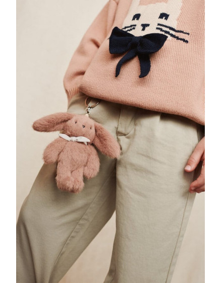 Alfredo Rabbit Keychain Pale Tuscany 2