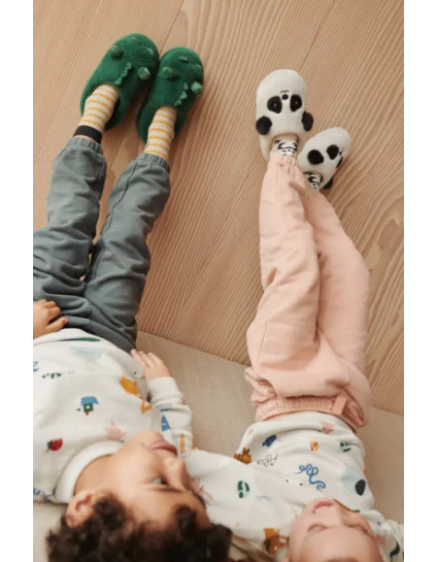 Aviaja Panda Slippers Dark Grey