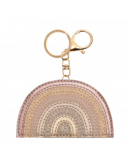 Pink Rainbow Keyring