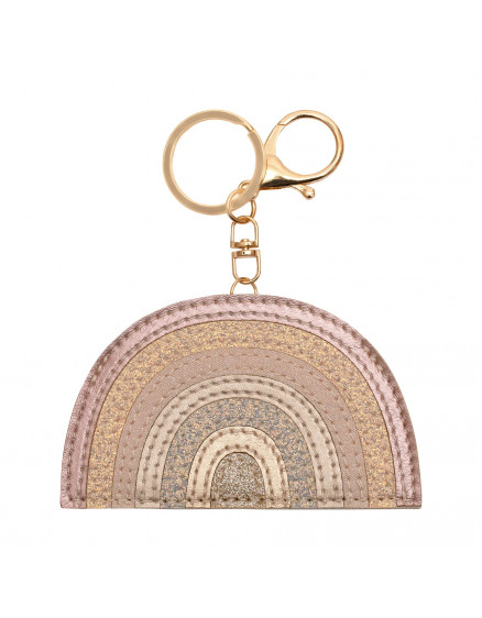 Pink Rainbow Keyring