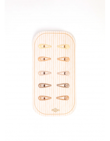 Glitter Mini Hair Clips Multicolor One Size