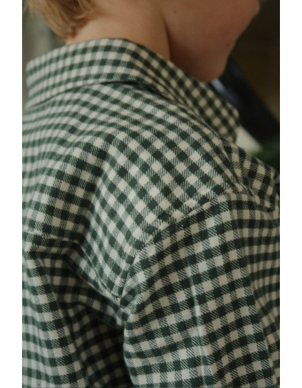 Foret LS Shirt Green Check 5