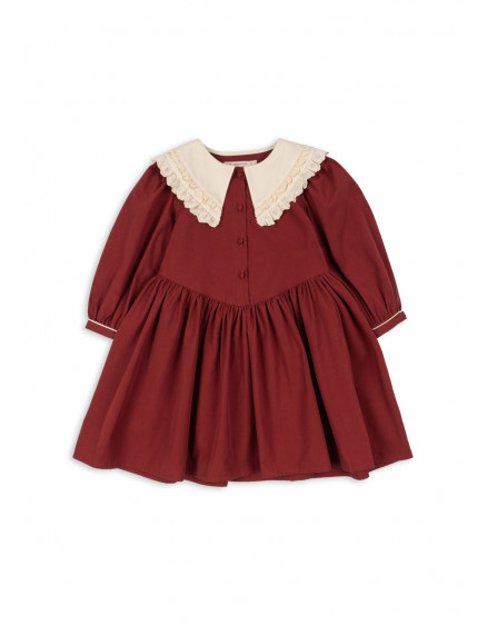Coeur Collar Dress Red Dahlia