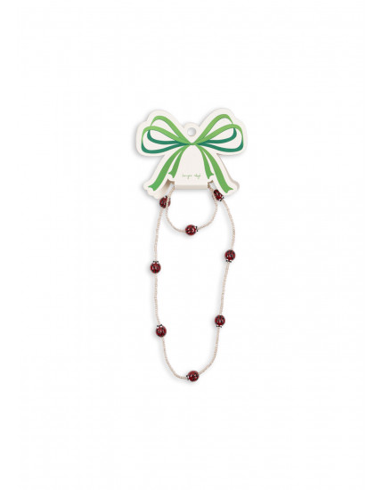 Ladybug Necklace & Bracelet Set