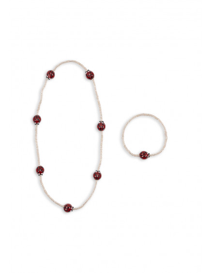 Ladybug Necklace & Bracelet Set 2
