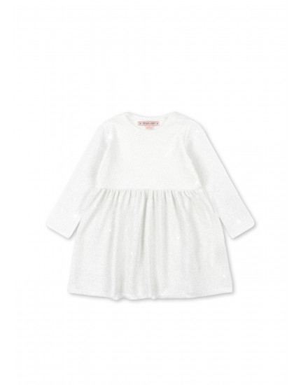Lola Dress White Glitter
