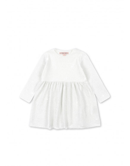 Lola Dress White Glitter