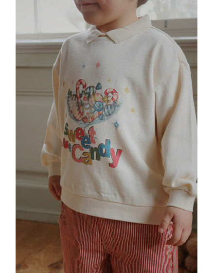 Luc Pants Milk Rouge Stripe 8