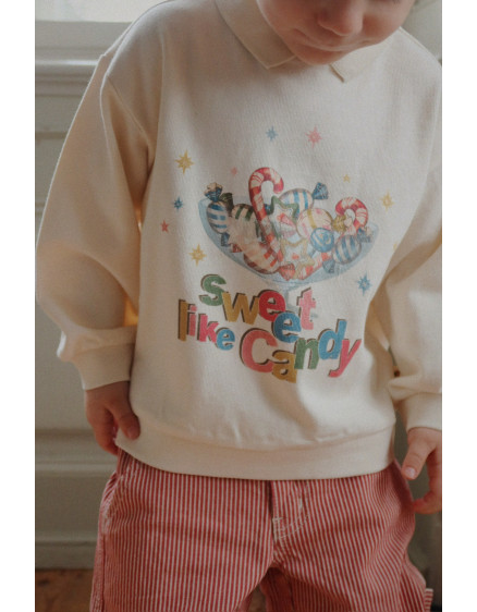 Luc Pants Milk Rouge Stripe 7