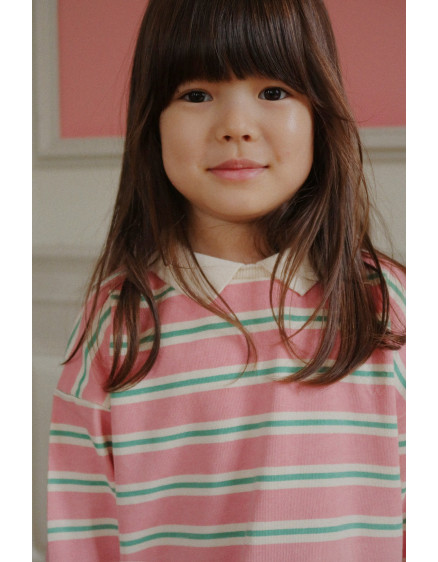 Spotty Polo Blush Bound Stripe 6