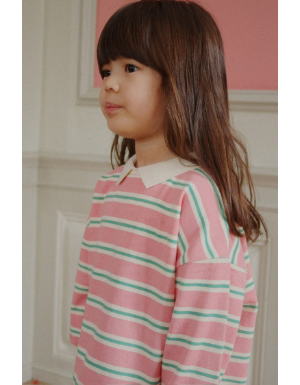 Spotty Polo Blush Bound Stripe 7