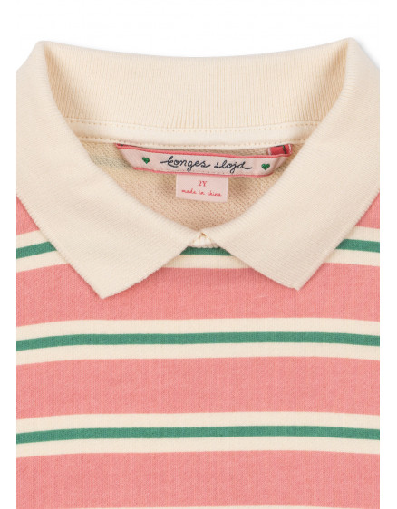 Spotty Polo Blush Bound Stripe 4