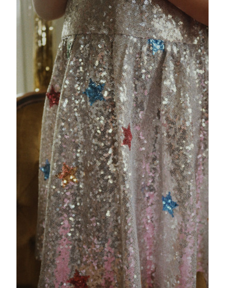 Starla Star Dust Dress Star Sequin Silver 8