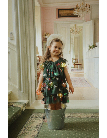 Yvonne Christmas Dress Hunter Green 4