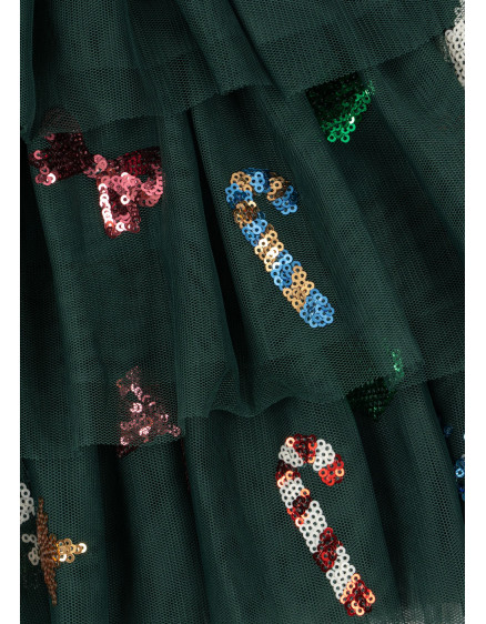 Yvonne Christmas Dress Hunter Green 2