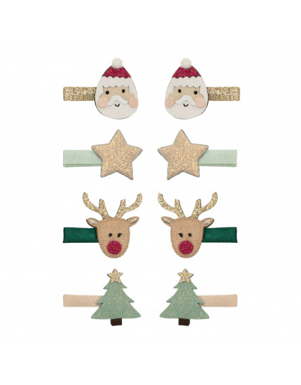 Santa & Rudolph Mini Clips